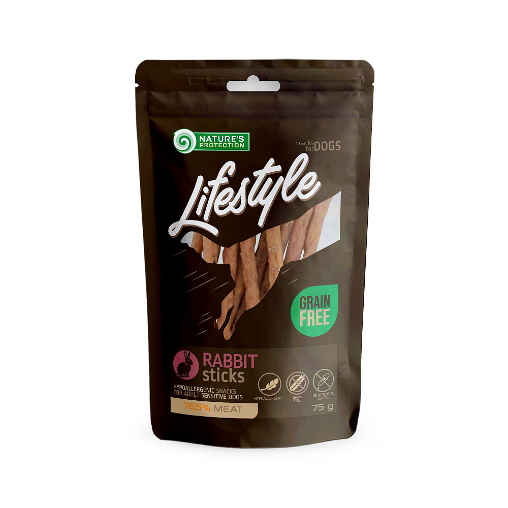 Nature's Protection Lifestyle Rabbit sticks Ласощі для собак стіки з кролика, 75 г Киев - изображение 1