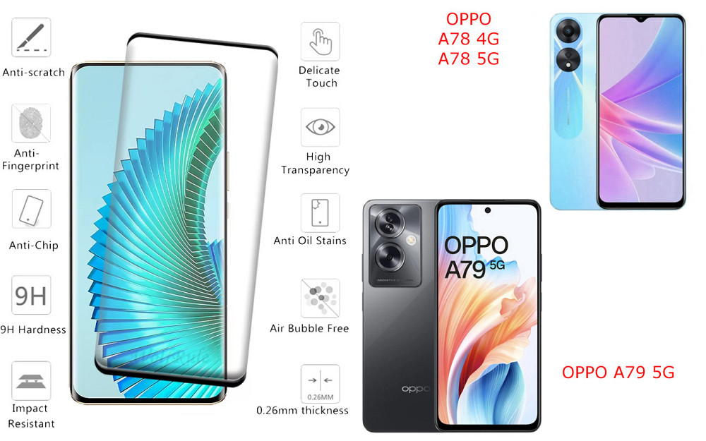Захисне скло HyperGlass Pro для OPPO A78 4G, A78 5G, OPPO A79 5G – максимальна чутливість та захист Київ - фото 2