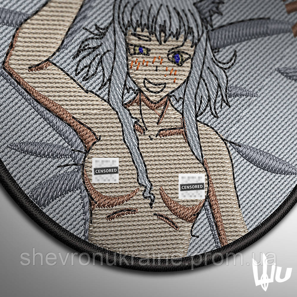 Шеврон под заказ GUN FU*KER (Срок изготовки 3-5 дней. На липучке) Размер 8см в диаметре Киев - изображение 3