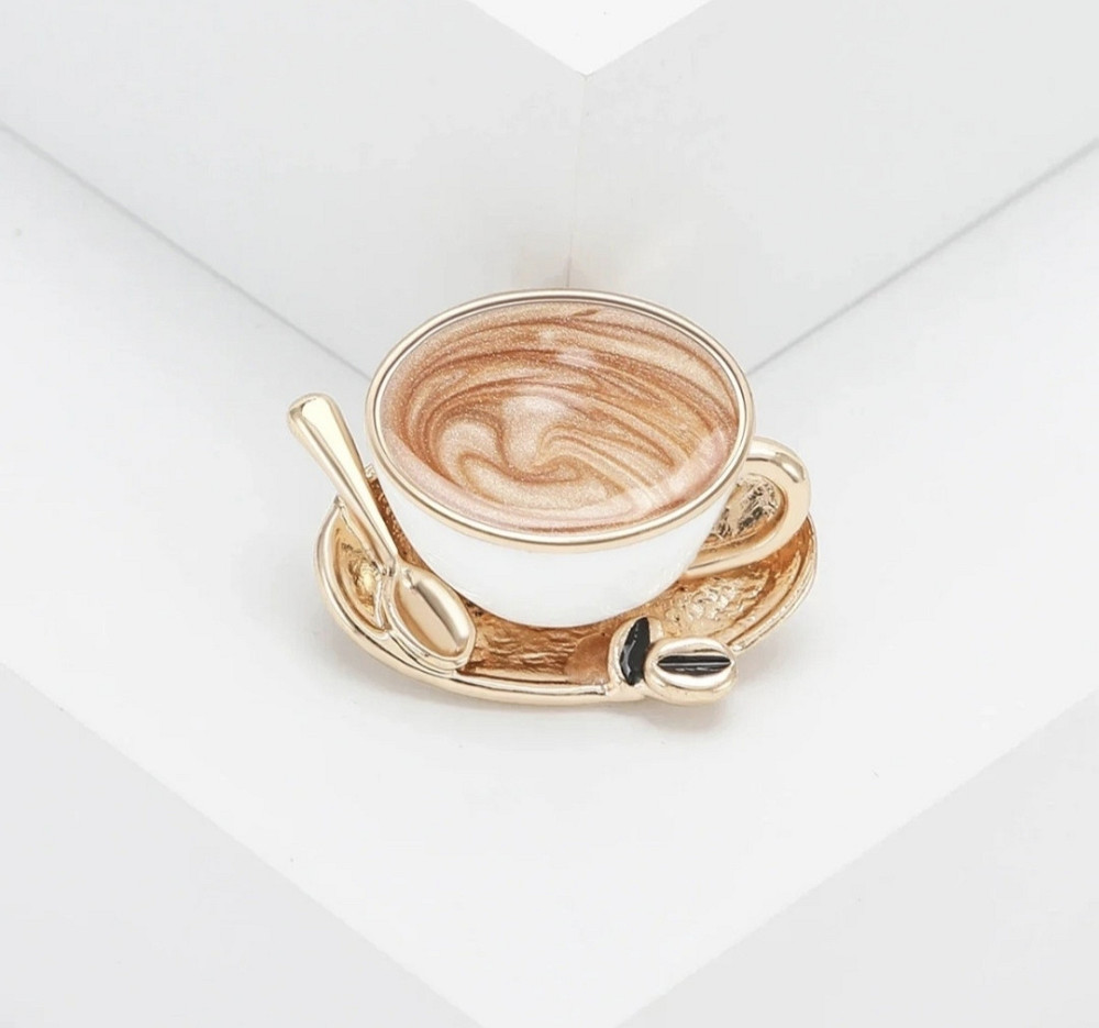 Брошка "Горнятко кави" Сміла - фото 1