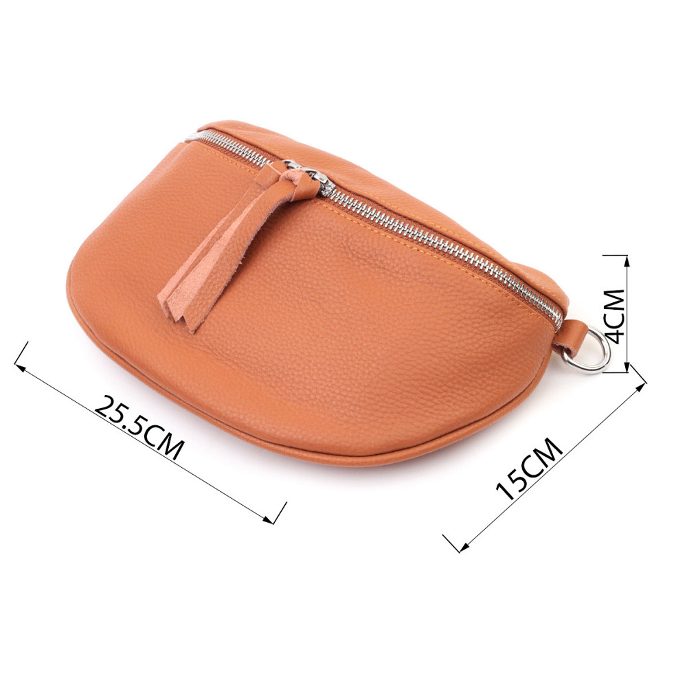 Кожаная стильная сумка для женщин через плечо с мини кошельком Vintage 22665 Рыжая Киев - изображение 3