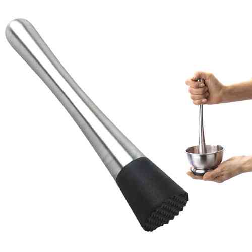 Барный мадлер, пестик для коктейлей, нержавеющая сталь 21 см Киев