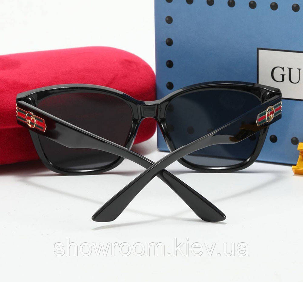 Женские модные очки от солнца GG (9642) black Киев - изображение 3