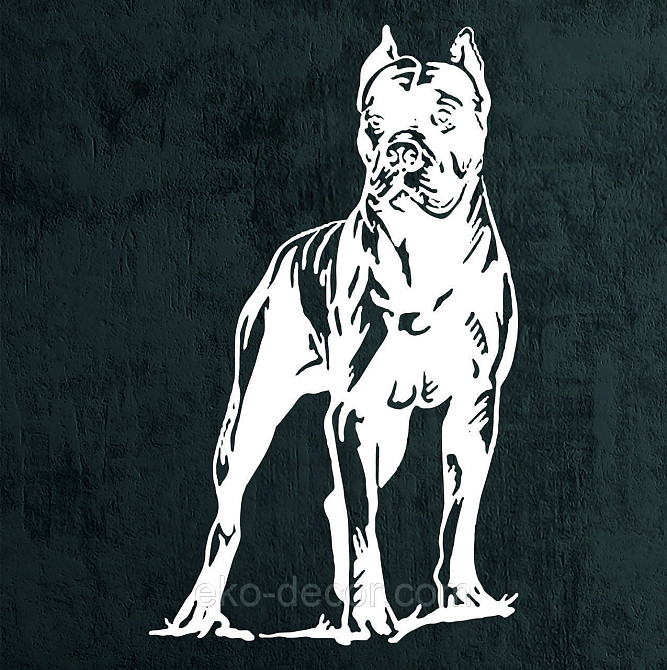 Декоративное настенное Панно «Кане-корсо», Декор на стену 90*53 см, Белый Киев - изображение 5