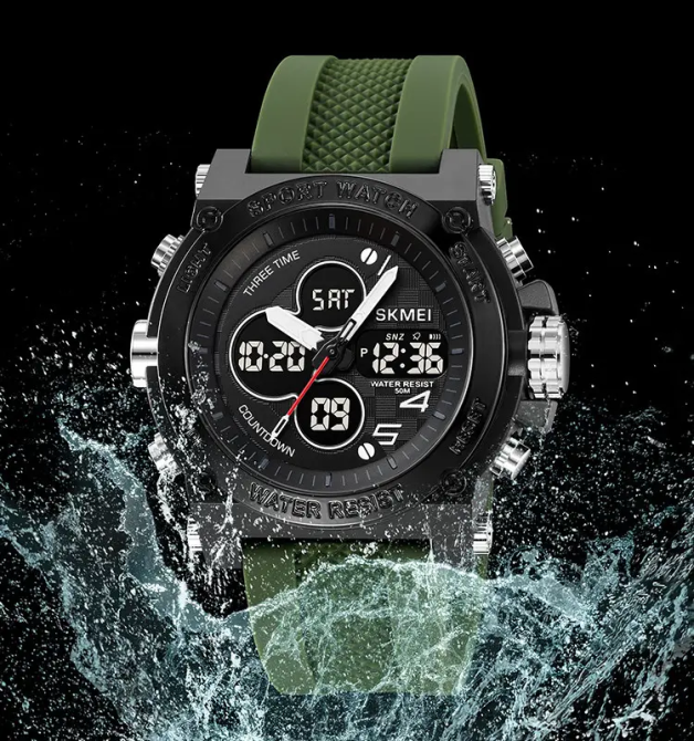 Часы мужские наручные спортивные Skmei 2065 (Зеленый) Винница - изображение 7
