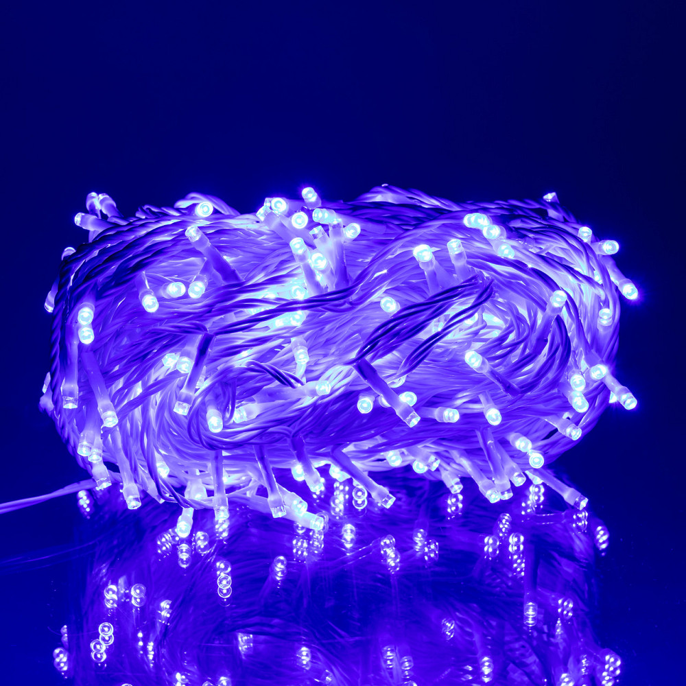 Garlando Гірлянда Нитка вулична 30 м 300 LED білий провід Синій CF300L30MWBL Коломия - фото 2