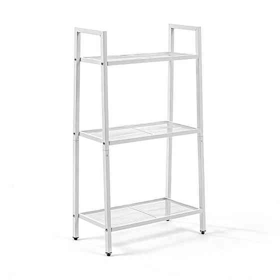 Стелаж-етажерка триярусний з металу 60х33х110см Білий SW-00002103 Київ