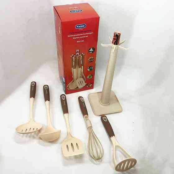 Силиконовые кухонные принадлежности набор, Набор кухонных предметов из силикона поварской AO-92 Киев