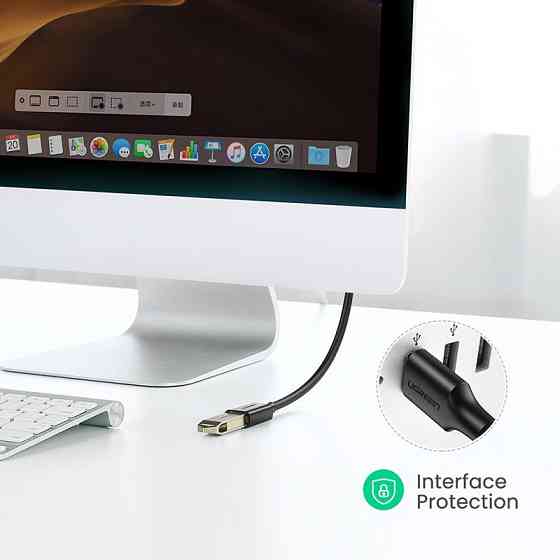 Кабель продовжувач USB 3.0 AM-AF, 3м, Connector gold-plated Чорний, US129 Ugreen Вінниця