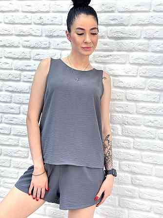 Літній костюм "Ender" оптом | Розпродаж моделі Графіт, 42-44 Київ