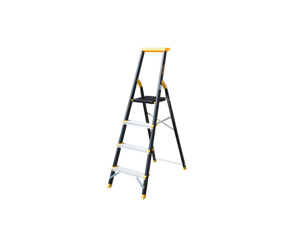 MASTERTOOL Драбина алюміній/сталь MASTERTOOL 4 ступені h=846 мм max 150 кг 79-1204 Коломия - фото 1