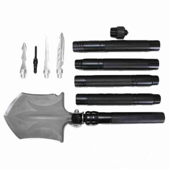 Многофункциональная туристическая сапёрная лопата Adimanti HK002 11-в-1 складная с чехлом QV-82 Львов