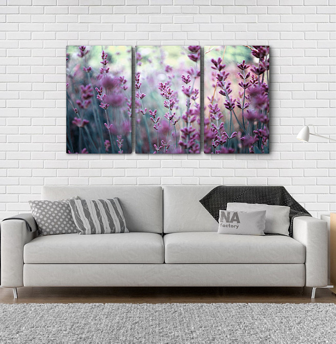 Модульна картина Природа Лаванда (53х100см) Art-63_3А Київ - фото 2
