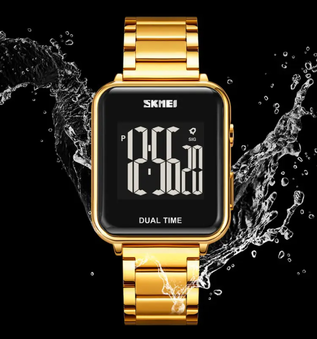 Мужские наручные классические часы Skmei 1852 (Золотистый) Винница - изображение 5