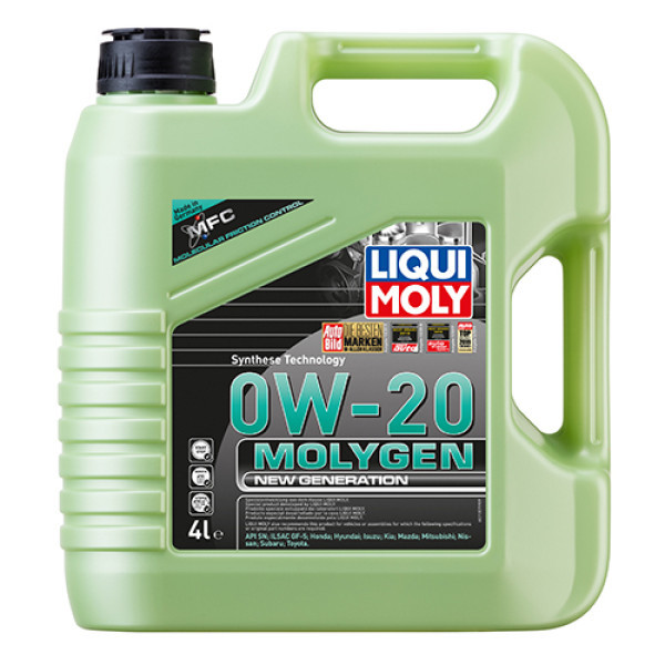 LIQUI MOLY Синтетична моторна олива - Molygen New Generation 0W-20 4л. Киев - изображение 1