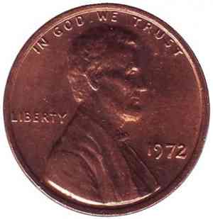 Линкольн. Монета 1 цент. 1961,72,77,79 год , США(Д) Полтава
