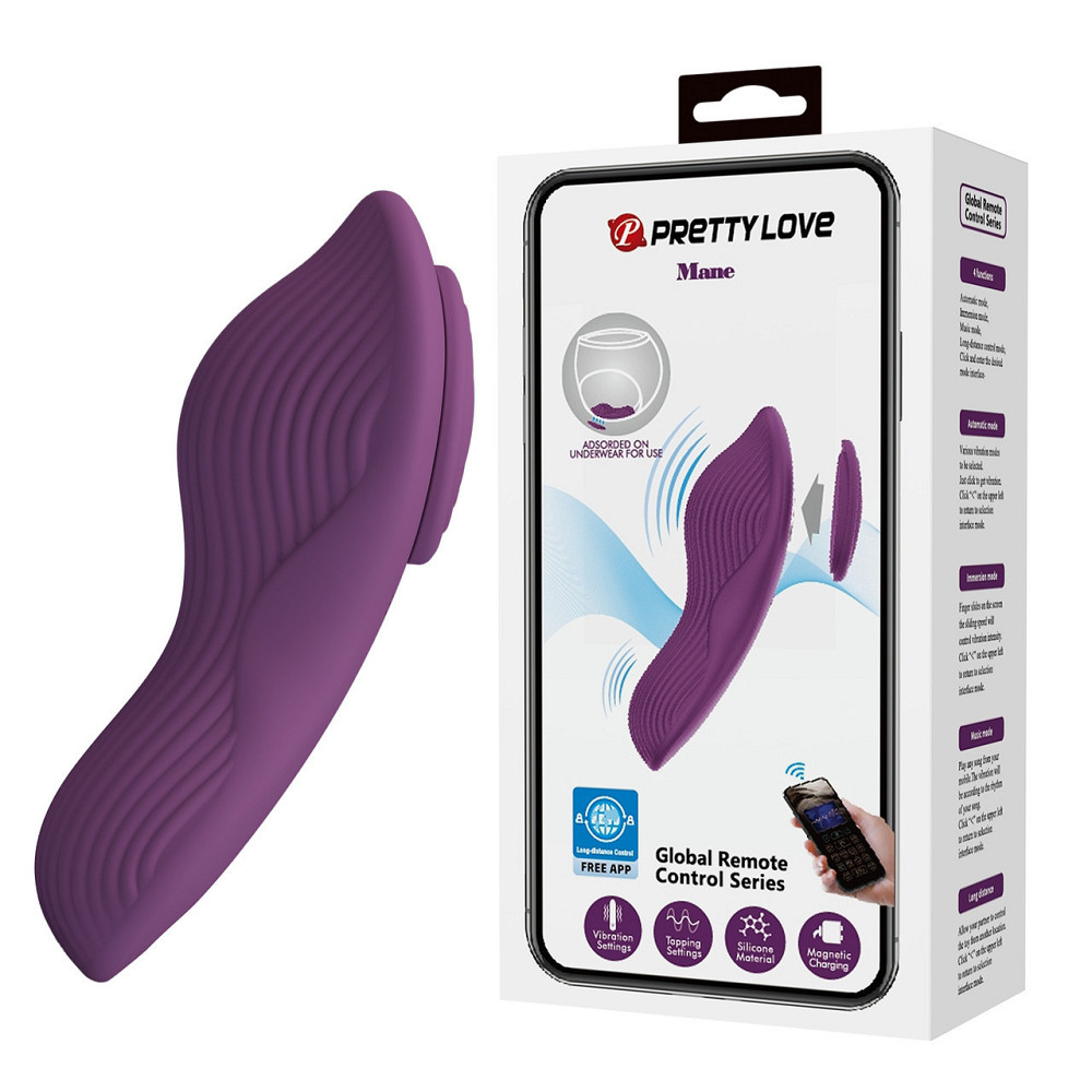 Вібратор - Pretty Love Mobile App Control Mane Stimulator Purple Sex Aura Київ - фото 1