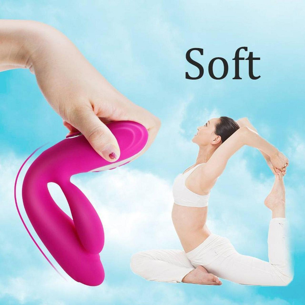 Вібратор - Joker Heating Double Vibrating Massage Stick Pink Sex Aura Київ - фото 6