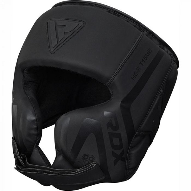 Боксерський шолом RDX T15 Matte Black L Кам'янське - фото 2