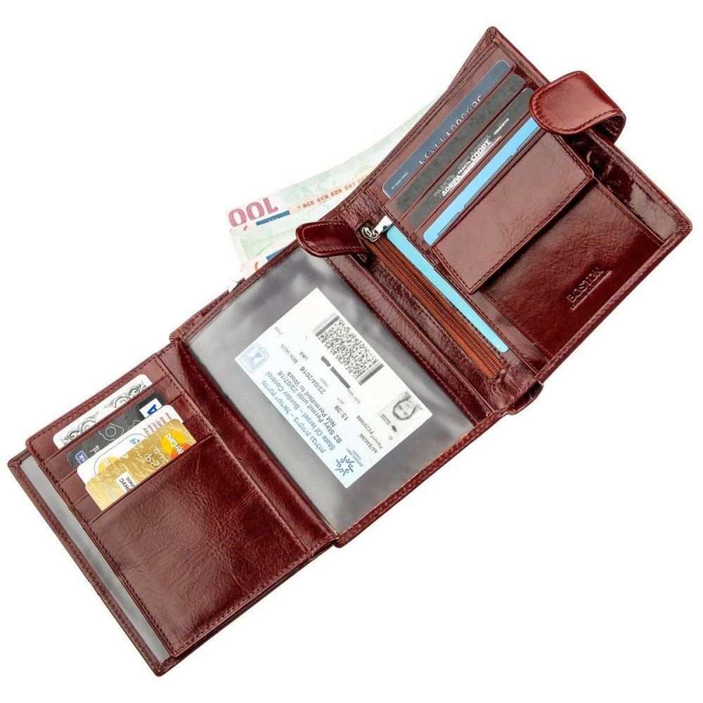 Місткий чоловічий гаманець Boston 18814 Коричневий Київ - фото 2