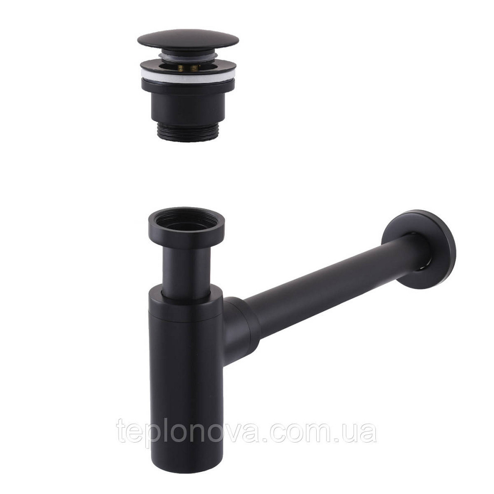 Сифон латунный с донным клапаном Globus Lux GSB-32-125-04BB Черновцы - изображение 1