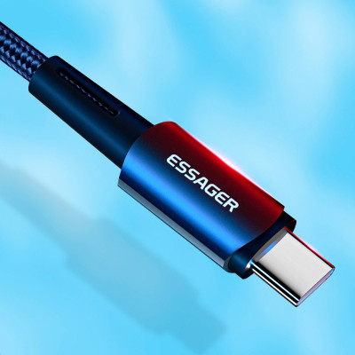 Дата кабель USB-C to Lightning 0.5m 20W black Essager (EXCTL-CGB01) Вінниця - фото 8