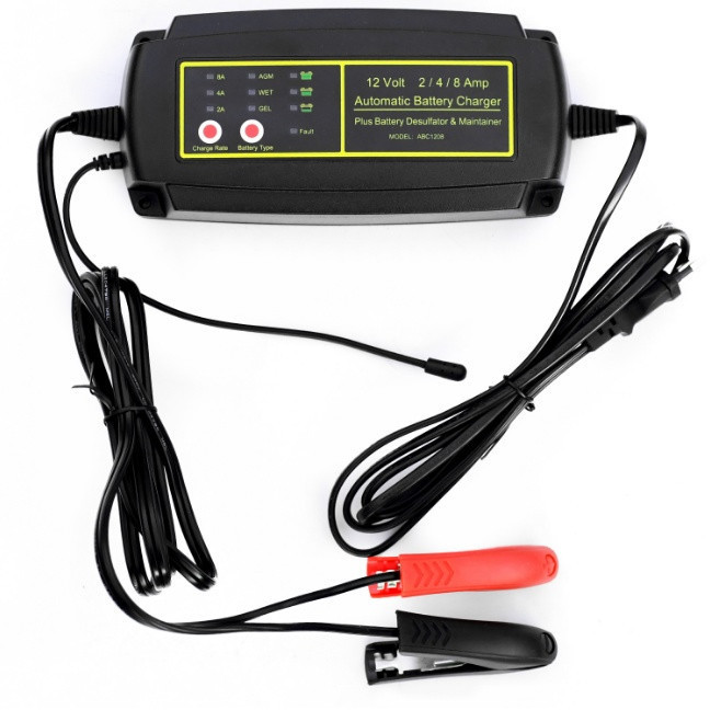 Зарядное Утройство для аккумуляторов Smart 1208 12V 8A Импульсная Зарядка 7 Ступеней Защиты. Ip65 Киев - изображение 1