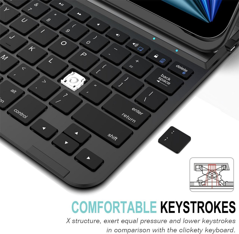 Чехол-книжка с клавиатурой для iPad Air 11-inch(M2/М3)/ iPad Air 5 2022/Air 4 2020 10.9/iPad 4-го покол. 10.9 / iPad Pro 11 2018 Днепр - изображение 4