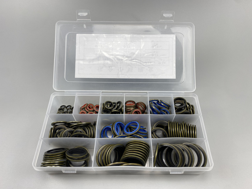 Набір шайб із гумовими кільцями (245 шт.) для будь-якої гідравліки. (12 різновидів; від М6 до М30) Мукачево - фото 5