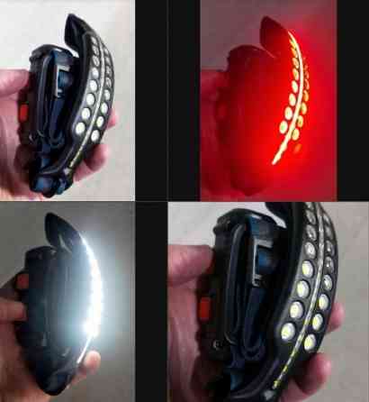 Налобний ліхтар акумуляторний 2 ліхтаря cob червоне світло Вінниця