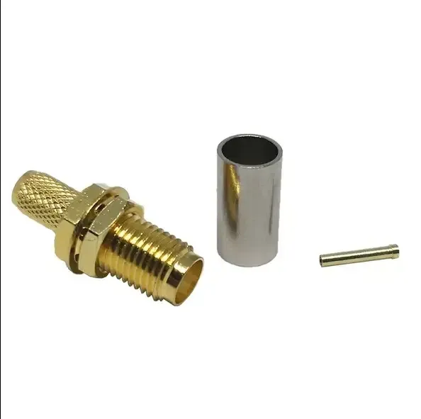 Гнездо SMA (реверсное) на кабель RG-58, обжимное, 