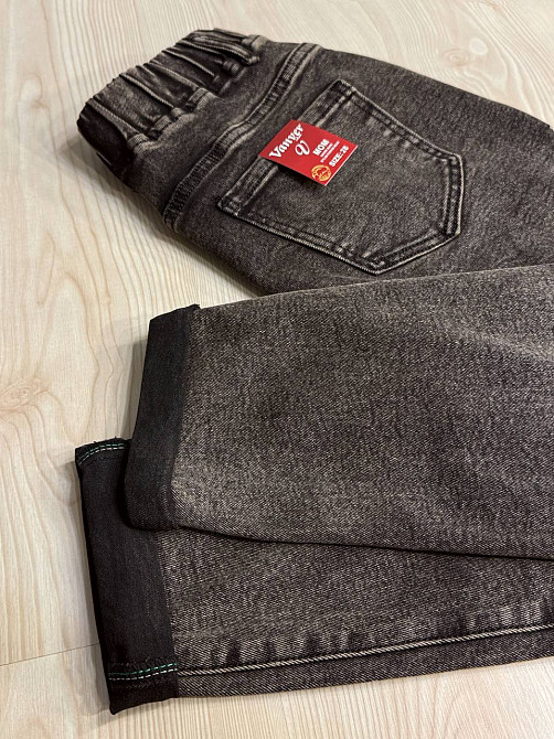 Джинсы женские Vanver 82099 MOM comfort талия на резинке со шнурком коричневые, коричневый, 28, 28, 79 см, 100 см Киев - изображение 6