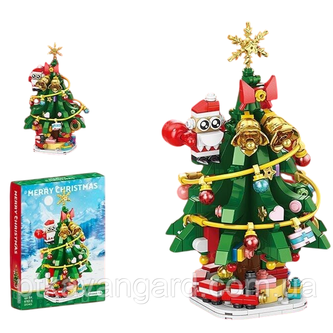 Конструктор Новогодняя Ёлка 372 детали Christmas Tree 8783-6 Хмельницкий - изображение 1