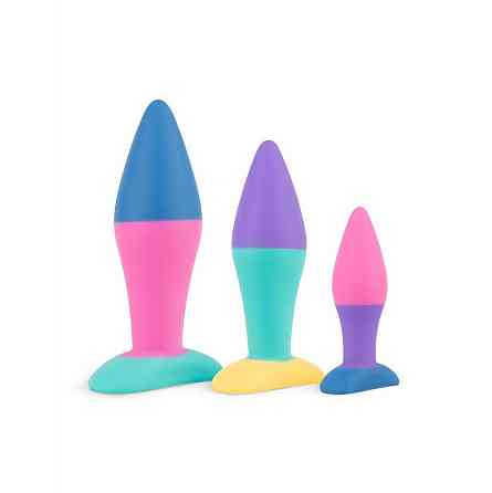 Набір анальних пробок PMV20 Koda – Butt Plug Set, діаметр 2,9 см, 3,9 см, 5 см Sex Aura Київ