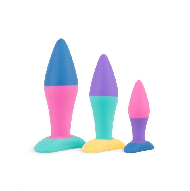 Набір анальних пробок PMV20 Koda – Butt Plug Set, діаметр 2,9 см, 3,9 см, 5 см Sex Aura Київ - фото 1