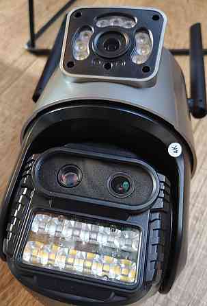 Камера х 8зум на 9мп 3 об'єктиви відеоспостереження IP Харків