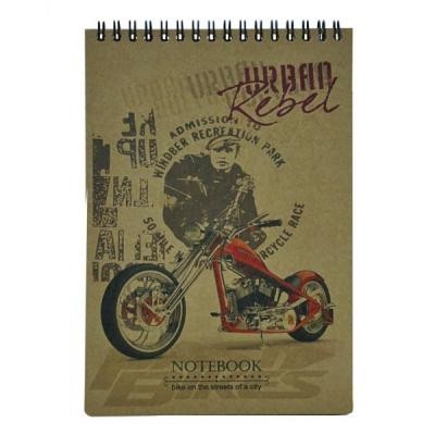 Блокнот Buromax spiral top, А5, 80sheets, KRAFT, white, perforation,assorted (BM.2473) Винница - изображение 3