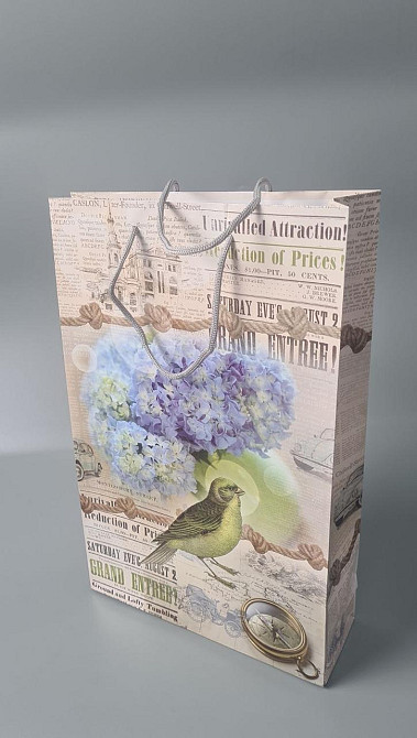 Большой бумажный пакет вертикальный  25/37/8(артBV-175) (12 шт) Харків - фото 1