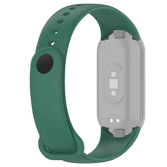 Силіконовий ремінець для Xiaomi Mi Band 8 Soft Touch Темно-зелений (Dark Green) Київ