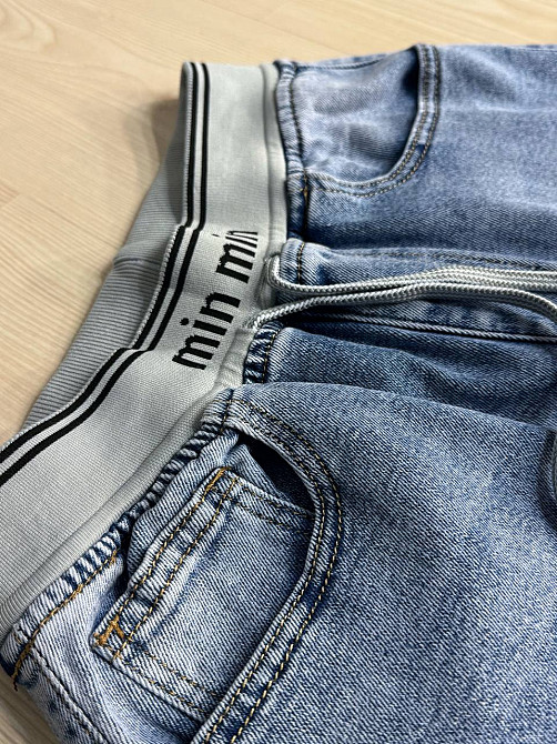 Джинси жіночі Vanver 258 MOM skater jeans талія на резинці банани блакитні, блакитний, 28, 28, 74 см, 100 см Київ - фото 10