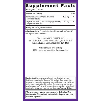 Травы New Chapter Куркумин, Turmeric Force, 60 гелевых капсул (NC0046) Винница - изображение 2