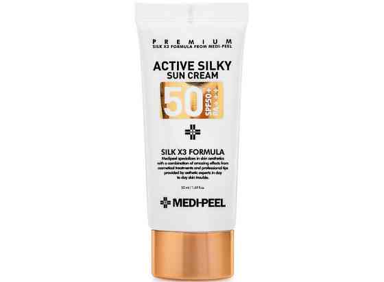 Солнцезащитный крем для лица Active Silky Sun Cream (SPF50+/PA+++) Medi-Peel 50 мл Киев
