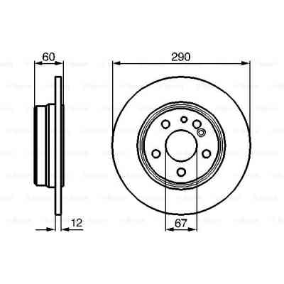 Гальмівний диск Bosch 0 986 478 607 Вінниця