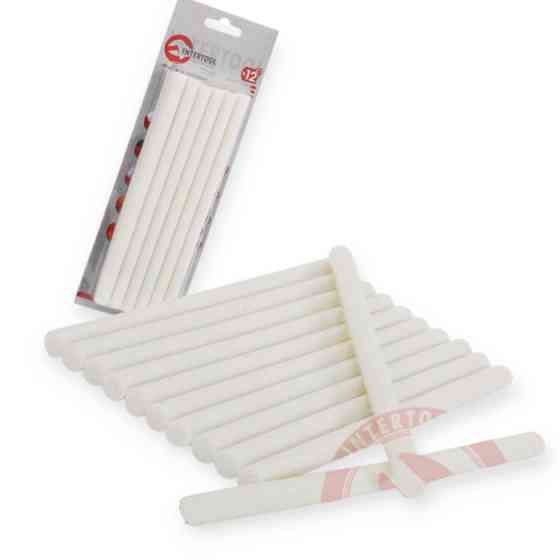 Стрижні клейові d-11.2 х 200 мм білі 12 шт Мукачево