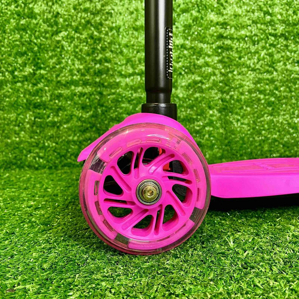 Самокат триколісний iTrike MAXI з підсвічуванням коліс Рожевий (JR 3-003-P1) Чернігів - фото 2