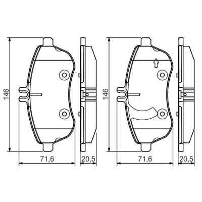 Гальмівні колодки Bosch 0 986 495 104 Вінниця
