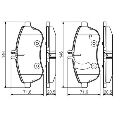 Тормозные колодки Bosch 0 986 495 104 Винница - изображение 6