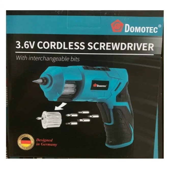 Аккумуляторный шуруповерт DOMOTEC 3.6V с барабаном для бит, фонариком, 1.5 Ач, скорость 180об/мин Одесса - изображение 2