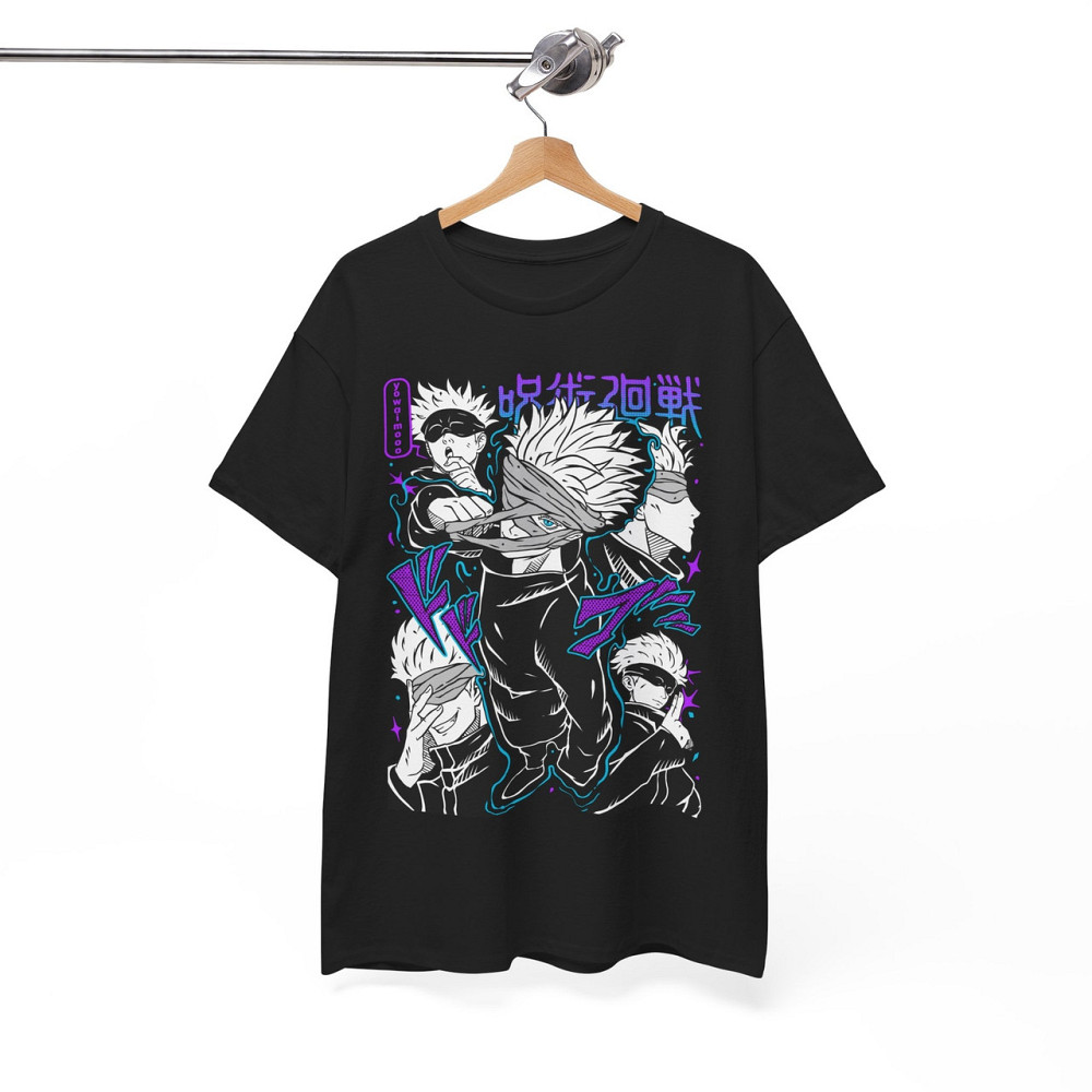 Футболка мужская аниме Магическая битва оверсайз (S/M/L) Черний AnimeJ0504 Днепр - изображение 8