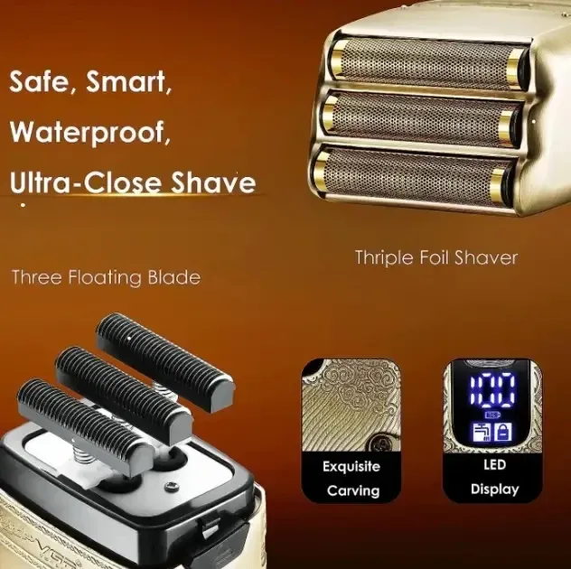 Набір для стрижки та гоління VGR V-649 2 в 1, триммер та електробритва з акумулятором USB Одеса - фото 5